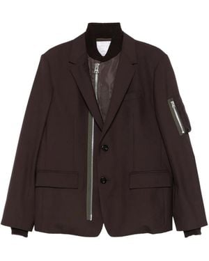 【関税込み】sacai PINSTRIPE BLAZER Sacai Pinstriped Blazer in Black for Men | Lyst