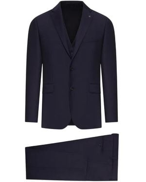 Tagliatore Bruce Three-Piece Suit - Blue