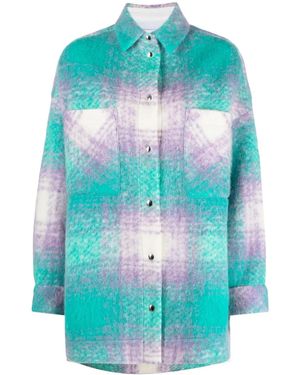 IRO Valaria Plaid Overshirt - Blue