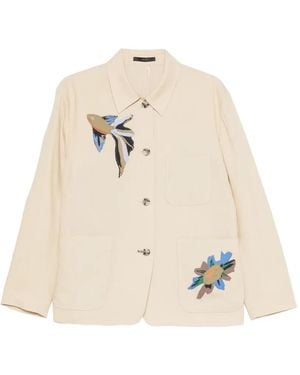 Paul Smith Linen Single-Breasted Jacket - Natural