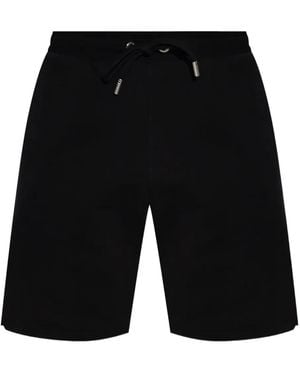 Ami Paris Drawstring-Waistband Side-Pockets Shorts - Black