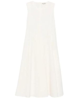 JW Anderson Bow-Detail Sleeveless Midi Dress - White