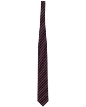 ZEGNA Brera Diagonal-Stripe Tie - Blue