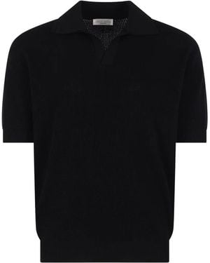 Roberto Collina Open-Knit Short-Sleeve T-Shirt - Black