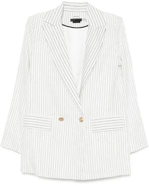 Alice + Olivia Arias ストライプ ジャケット - ホワイト