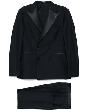 Tagliatore Double-Breasted Suit - Black