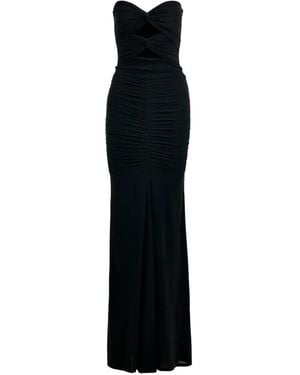 Essentiel Antwerp Cut-Out-Detail Ruched Maxi Dress - Black