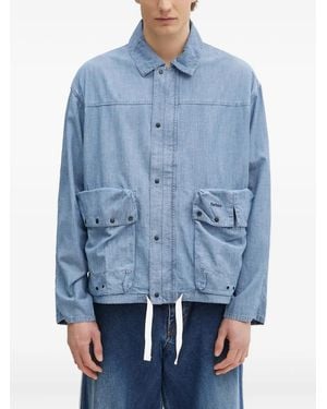 Barbour Cotton-Blend Shirt Jacket - Blue