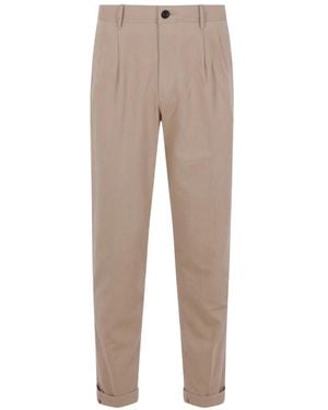 Incotex Pleated Trousers - Natural
