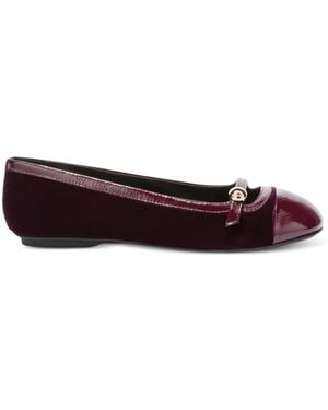 Furla Sfera-Logo Ballet Flats - Red