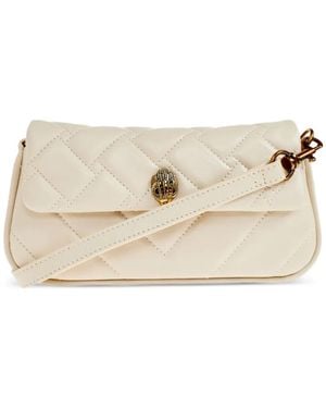 Kurt Geiger Quilted Leather Mini Bag - Natural