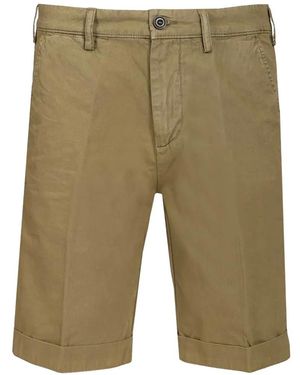 Al Duca d'Aosta Pleated Turn-Up Shorts - Green