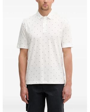 ARMANI EXCHANGE Logo-Print Polo Shirt - White
