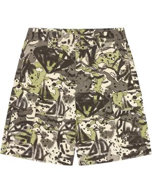 BBCICECREAM Camouflage-Print Cargo Shorts - Natural