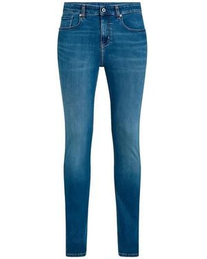 KARL LAGERFELD Faded-Effect Skinny-Fit Jeans - Blue
