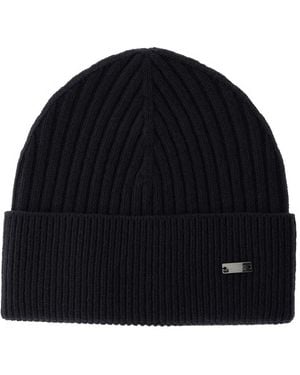 Herno Ribbed Beanie - Black