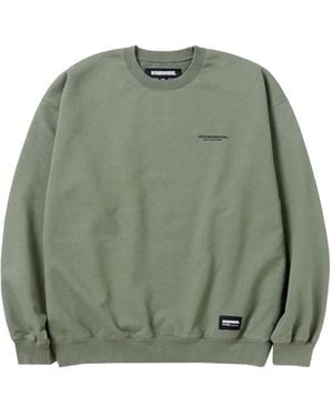Neighborhood Crew-Neck Cotton Sweatshirt - Green