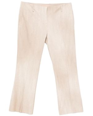 Ermanno Scervino Emy Textured Cropped Trousers - White