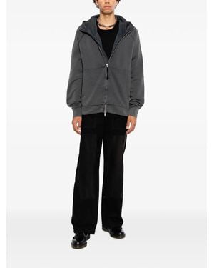 Thom Krom Veste Zippée À Capuche - Black