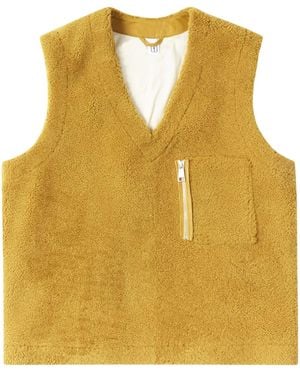 Winnie NY Weste Aus Shearling Mit V-Ausschnitt - Gelb
