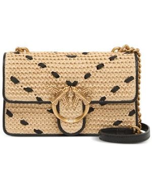 Pinko Mini Love Bag One Light Handbag - Metallic