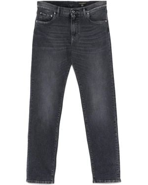Dolce & Gabbana Skinny-Jeans Mit Logo-Stickerei - Blau