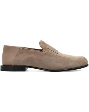 Givenchy Label Loafer Aus Wildleder - Grau