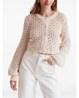 Toccin Crochet-Knit Cardigan - Natural