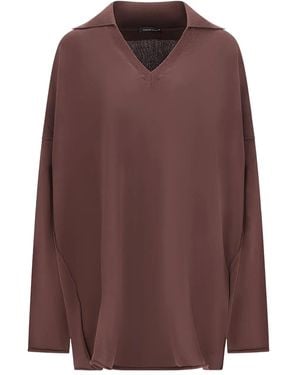 Canessa T-Shirt À Col V - Brown