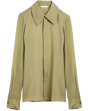 Ami Paris Silk Shirt - Green