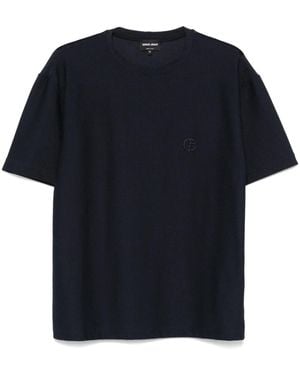Giorgio Armani テクスチャード Tシャツ - ブラック