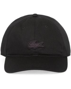Lacoste Logo-Patch Baseball Cap - Black