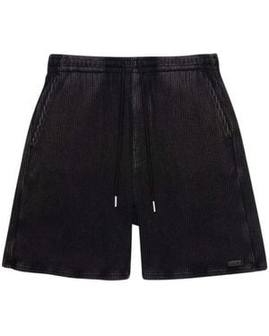 Honor The Gift Rib-Knit Drawcord Shorts - Black