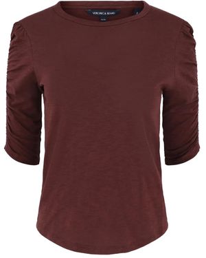 Veronica Beard パフスリーブ トップ - レッド