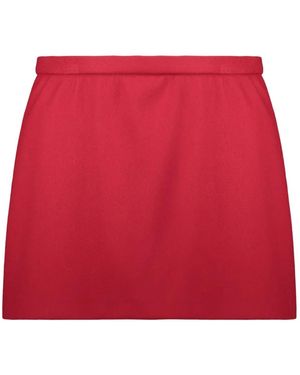 RED Valentino Skorts De Sarga De Talle Alto - Rojo