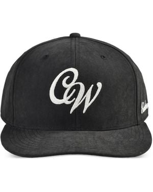 CEDARWOOD Logo-Embroidered Snapback Baseball Hat - Black