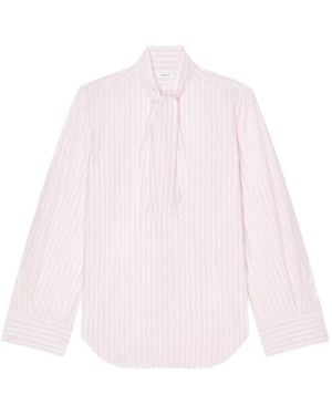 Givenchy Camisa Bordada Con Lazo En El Cuello - Rosa