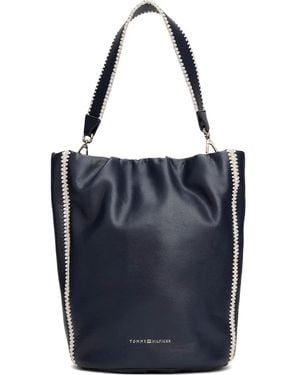 Tommy Hilfiger Braided-trim bag - Blau