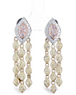 HYT Jewelry Diamond Drop Earrings - White