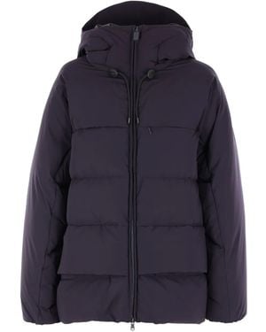 Aspesi フーデッド パデッドジャケット - ブルー