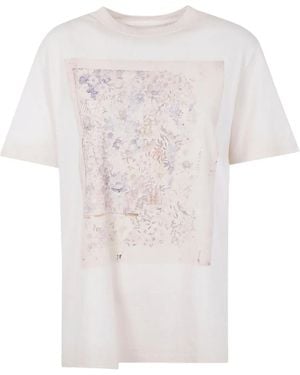 Golden Goose T-Shirt mit Blumen-Print - Weiß