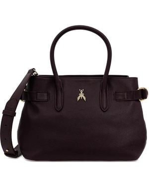 Patrizia Pepe Leather Tote Bag - Black