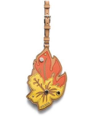 Prada Leaf-Shaped Name Tag - Metallic