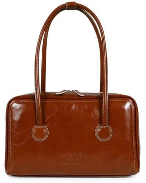 Marge Sherwood Soft Boston Tote Bag - Brown