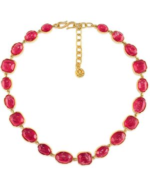 Goossens Collar con cabujones - Rojo