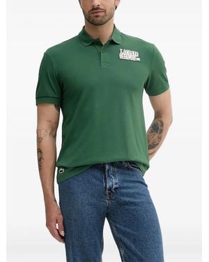 Lacoste Crocodile-Patch Short-Sleeved Polo Shirt - Green