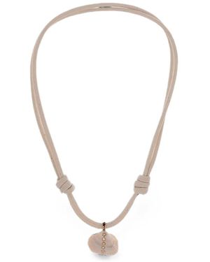 Dezso by Sara Beltran Collier Edul Shell Pavé De Diamants - Multicolour