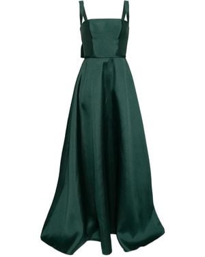Amsale Square-Neck Gown - Green