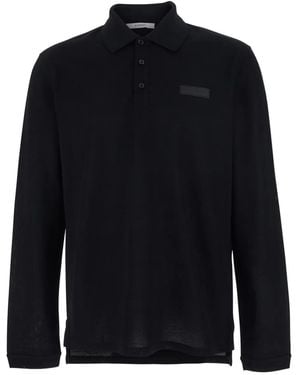 Givenchy Long-Sleeve Polo Shirt - Blue