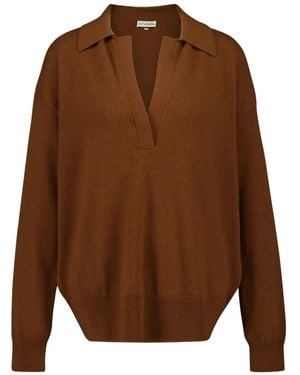 Altuzarra Zaq Vネック カシミアセーター - ブラウン